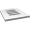 Ekena Millwork Arch Top Surface Mount PVC Gable Vent: Non-Functional, w/ 3-1/2"W x 1"P Standard Frame, 14"W x 16"H GVPAR14X1601SN - alternate 2